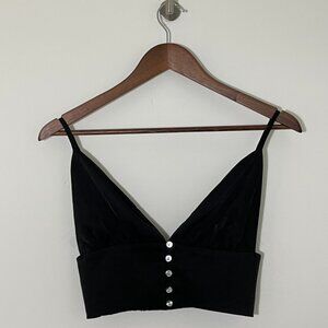 Forever 21 Satin Fashion Top - Black S